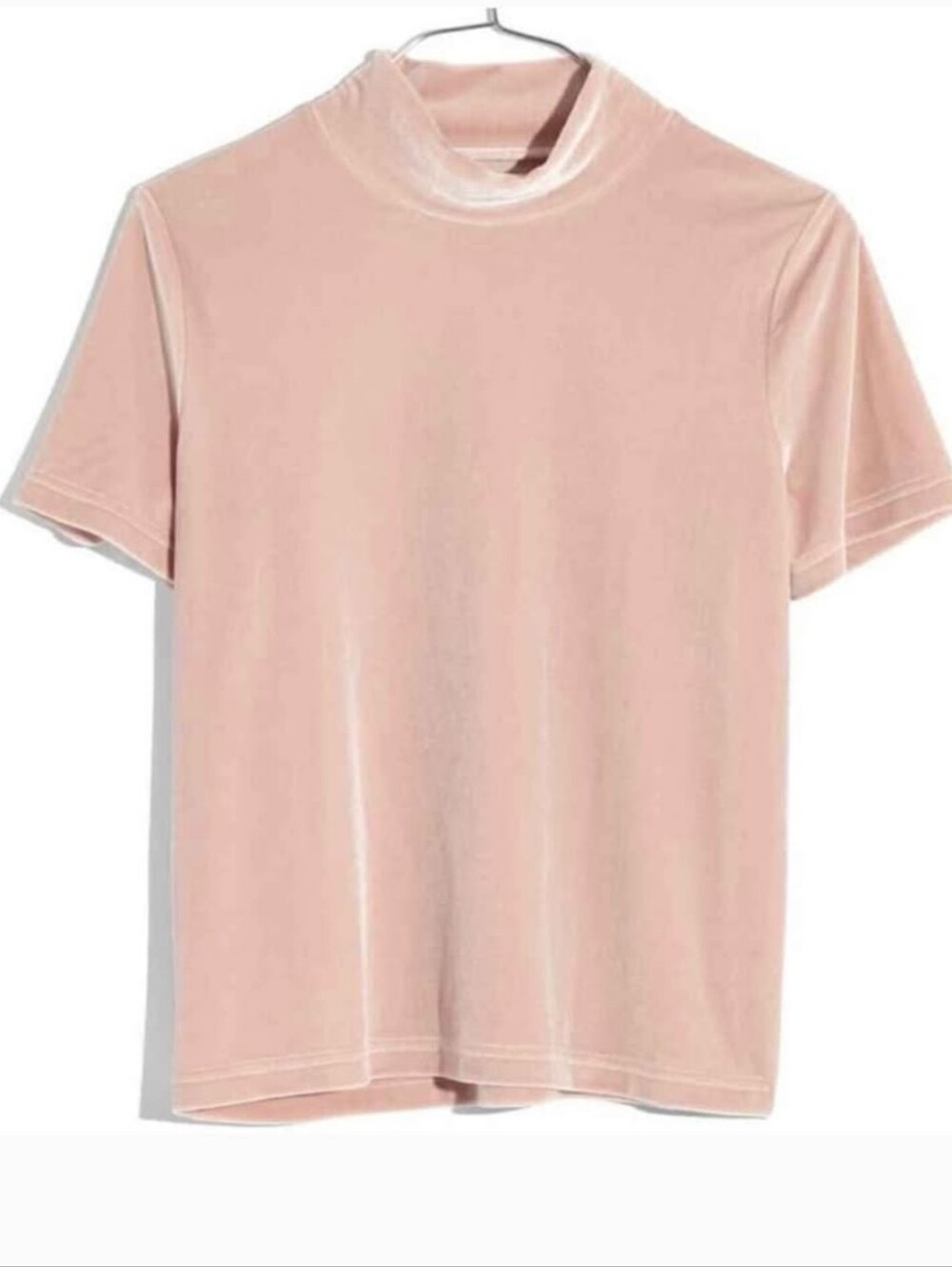 Madewell Velvet Mock Neck Tee